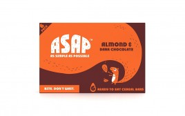 ASAP Almond & Dark Chocolate Bars  Box  40 grams